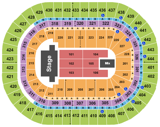 Honda Center Trans-Siberian Orchestra Seating Chart